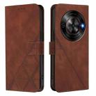 For ZTE Blade A75 5G / Nubia Focus Crossbody 3D Embossed Flip Leather Phone Case(Brown) - 2