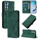 For ZTE Nubia S 5G A403ZT Crossbody 3D Embossed Flip Leather Phone Case(Green) - 1
