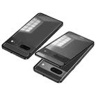 For Google Pixel 7 Snap Buckle Metal Frame Frosted Phone Case(Black) - 1