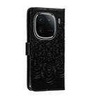 For vivo iQOO 12 Pro Sun Mandala Embossing Pattern Phone Leather Case(Black) - 3