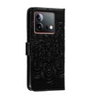 For vivo iQOO Neo8 Sun Mandala Embossing Pattern Phone Leather Case(Black) - 3