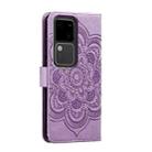 For vivo S18 Sun Mandala Embossing Pattern Phone Leather Case(Purple) - 3