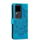For vivo S18 Sun Mandala Embossing Pattern Phone Leather Case(Blue) - 3