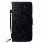 For vivo Y35M+ Sun Mandala Embossing Pattern Phone Leather Case(Black) - 2