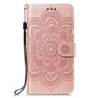 For vivo Y38 Sun Mandala Embossing Pattern Phone Leather Case(Rose Gold) - 2