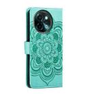 For vivo Y38 Sun Mandala Embossing Pattern Phone Leather Case(Green) - 3