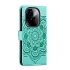 For vivo Y200 5G Sun Mandala Embossing Pattern Phone Leather Case(Green) - 3