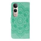 For vivo V50 Lite 5G Sun Mandala Embossing Pattern Phone Leather Case(Green) - 3