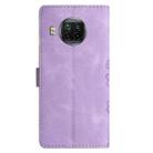 For Xiaomi Mi 10T Lite 5G Cherry Blossom Butterfly Skin Feel Embossed PU Phone Case(Purple) - 3
