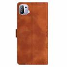 For Xiaomi Mi 11 Pro Cherry Blossom Butterfly Skin Feel Embossed PU Phone Case(Brown) - 3