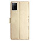 For Xiaomi 11T / 11T Pro Cherry Blossom Butterfly Skin Feel Embossed PU Phone Case(Gold) - 3