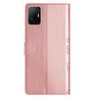 For Xiaomi 11T / 11T Pro Cherry Blossom Butterfly Skin Feel Embossed PU Phone Case(Rose Gold) - 3