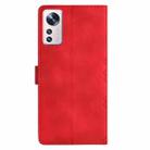 For Xiaomi 12 Pro Cherry Blossom Butterfly Skin Feel Embossed PU Phone Case(Red) - 3