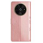 For Xiaomi Poco C61 Cherry Blossom Butterfly Skin Feel Embossed PU Phone Case(Rose Gold) - 3