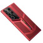 For Samsung Galaxy S25 Ultra 5G Blade Cooling PC Full Coverage Phone Case(Red) - 1