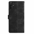 For Xiaomi Redmi 9 Cherry Blossom Butterfly Skin Feel Embossed PU Phone Case(Black) - 3