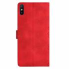 For Xiaomi Redmi 9A Cherry Blossom Butterfly Skin Feel Embossed PU Phone Case(Red) - 3