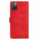 For Xiaomi Redmi 10 Cherry Blossom Butterfly Skin Feel Embossed PU Phone Case(Red) - 3