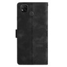 For Xiaomi Redmi 10A Cherry Blossom Butterfly Skin Feel Embossed PU Phone Case(Black) - 3