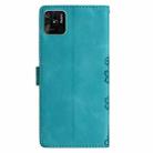 For Xiaomi Redmi 10C Cherry Blossom Butterfly Skin Feel Embossed PU Phone Case(Green) - 3