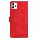 For Xiaomi Redmi 12 Cherry Blossom Butterfly Skin Feel Embossed PU Phone Case(Red) - 3