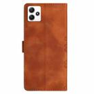 For Xiaomi Redmi 12 Cherry Blossom Butterfly Skin Feel Embossed PU Phone Case(Brown) - 3