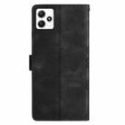 For Xiaomi Redmi 12 Cherry Blossom Butterfly Skin Feel Embossed PU Phone Case(Black) - 3