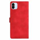 For Xiaomi Redmi A1 Cherry Blossom Butterfly Skin Feel Embossed PU Phone Case(Red) - 3