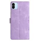 For Xiaomi Redmi A1 Cherry Blossom Butterfly Skin Feel Embossed PU Phone Case(Purple) - 3