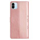 For Xiaomi Redmi A1 Cherry Blossom Butterfly Skin Feel Embossed PU Phone Case(Rose Gold) - 3