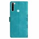 For Xiaomi Redmi Note 8T Cherry Blossom Butterfly Skin Feel Embossed PU Phone Case(Green) - 3