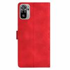 For Xiaomi Redmi Note 10S Cherry Blossom Butterfly Skin Feel Embossed PU Phone Case(Red) - 3