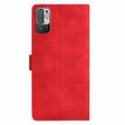 For Xiaomi Redmi Note 10 5G Cherry Blossom Butterfly Skin Feel Embossed PU Phone Case(Red) - 3
