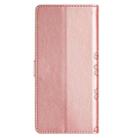 For Xiaomi Redmi Note 10 5G Cherry Blossom Butterfly Skin Feel Embossed PU Phone Case(Rose Gold) - 3