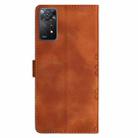 For Xiaomi Redmi Note 11 4G Global Cherry Blossom Butterfly Skin Feel Embossed PU Phone Case(Brown) - 3