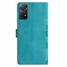 For Xiaomi Redmi Note 11S 4G Cherry Blossom Butterfly Skin Feel Embossed PU Phone Case(Green) - 3