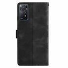 For Xiaomi Redmi Note 11S 4G Cherry Blossom Butterfly Skin Feel Embossed PU Phone Case(Black) - 3