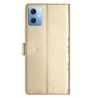 For Xiaomi Redmi Note 12 Global Cherry Blossom Butterfly Skin Feel Embossed PU Phone Case(Gold) - 3