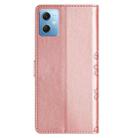 For Xiaomi Redmi Note 12 Global Cherry Blossom Butterfly Skin Feel Embossed PU Phone Case(Rose Gold) - 3