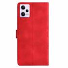 For Xiaomi Redmi Note 12 Pro Global Cherry Blossom Butterfly Skin Feel Embossed PU Phone Case(Red) - 3