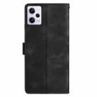 For Xiaomi Redmi Note 12 Pro Global Cherry Blossom Butterfly Skin Feel Embossed PU Phone Case(Black) - 3