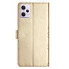 For Xiaomi Redmi Note 12 Pro Global Cherry Blossom Butterfly Skin Feel Embossed PU Phone Case(Gold) - 3