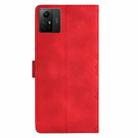 For Xiaomi Redmi Note 12S Cherry Blossom Butterfly Skin Feel Embossed PU Phone Case(Red) - 3