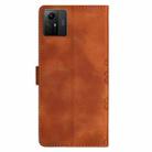 For Xiaomi Redmi Note 12S Cherry Blossom Butterfly Skin Feel Embossed PU Phone Case(Brown) - 3