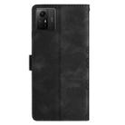 For Xiaomi Redmi Note 12S Cherry Blossom Butterfly Skin Feel Embossed PU Phone Case(Black) - 3