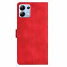 For Redmi Note 14 4G Cherry Blossom Butterfly Skin Feel Embossed PU Phone Case(Red) - 3