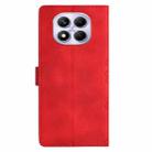 For Redmi Note 14 Pro 4G Cherry Blossom Butterfly Skin Feel Embossed PU Phone Case(Red) - 3