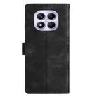 For Redmi Note 14 Pro 4G Cherry Blossom Butterfly Skin Feel Embossed PU Phone Case(Black) - 3