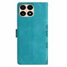 For Redmi 15T 5G Cherry Blossom Butterfly Skin Feel Embossed PU Phone Case(Green) - 3