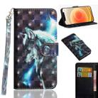 For iPhone 12 mini 3D Painting Pattern Horizontal Flip TPU + PU Leather Case with Holder & Card Slots & Wallet(Wolf) - 1